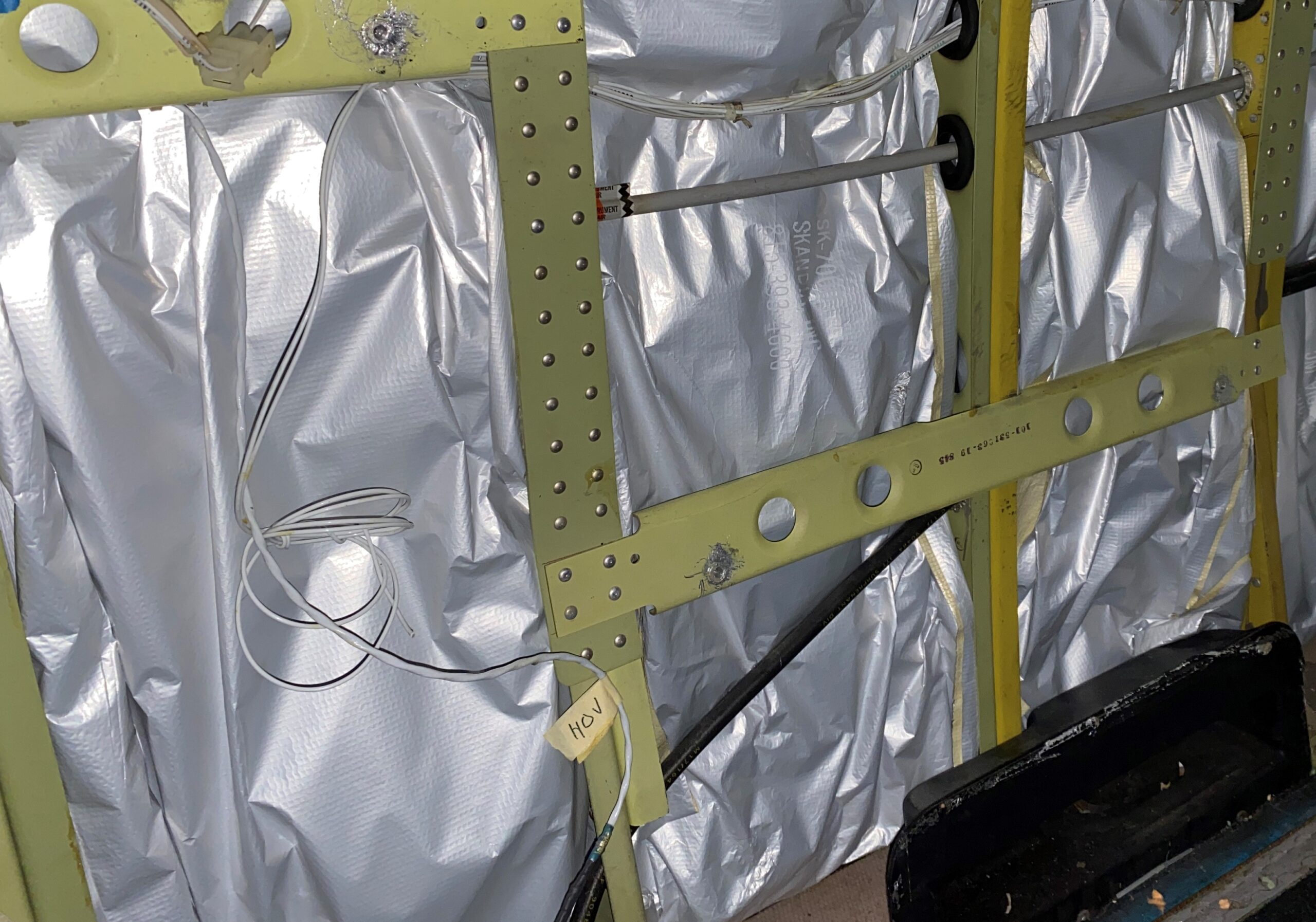 Aircraft Insulation in a King Air 300